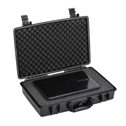 MEIJIA Portable Waterproof Protective Case,Hard Camera Case,Customized Fit Foam Inserted, Elegant Black,Fit for Camera, Equipments, Lens,Drones,19.78“X15.77"x7.41" (Black)