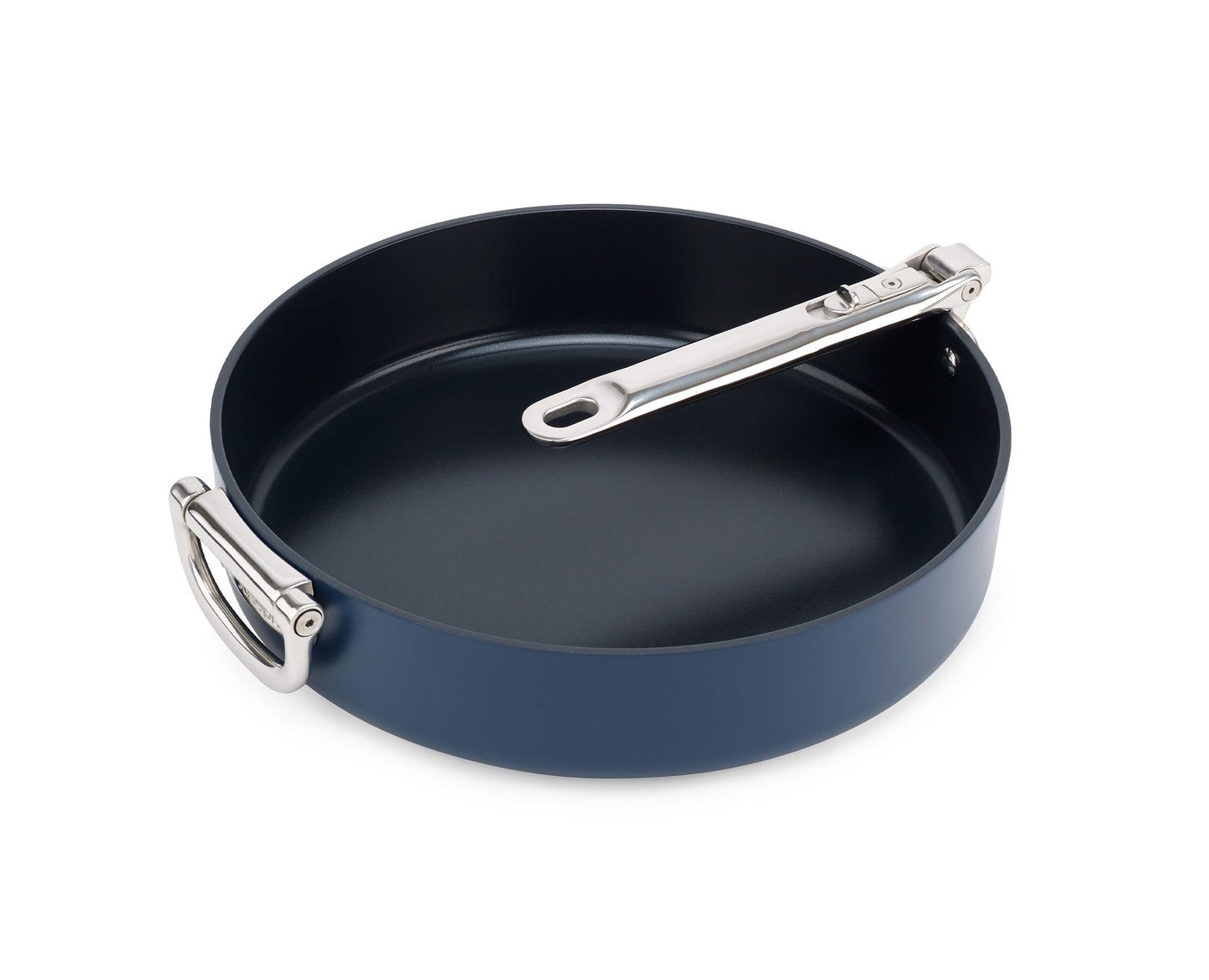 Joseph Joseph Space 12" Nonstick Frying Pan Skillet with Folding Handle, Ceramic Coating, Induction & Oven Safe