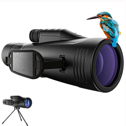 MOCANIO 10-30x50 Zoom Monoculars for Adults High Powered Monocular Portable Telescope Adapter and Sturdy Tripod - Waterproof Monoculars -BAK4 Prism FMC for Bird Watching Hunting Hiking