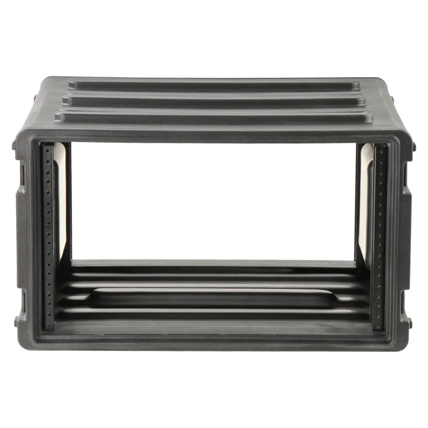 SKB 6U Roto Rack Case - Durable Polyethylene Gear Protector, Stackable, Waterproof with Twist Latches & Rubber Feet for Musicians, DJs, and A/V Equipment - Secure Transport & Storage Solution