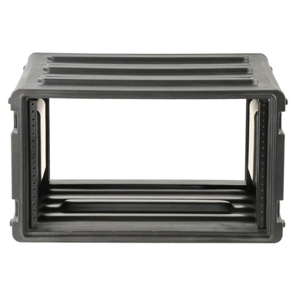 SKB 6U Roto Rack Case - Durable Polyethylene Gear Protector, Stackable, Waterproof with Twist Latches & Rubber Feet for Musicians, DJs, and A/V Equipment - Secure Transport & Storage Solution