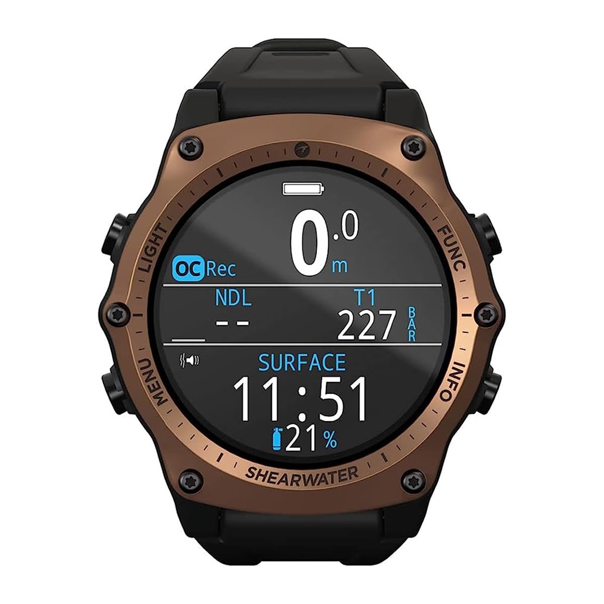 Shearwater Teric Dive Computer with GPS Transmitter, Bronze Journey Edition