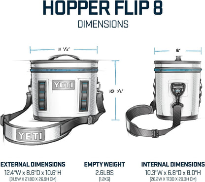 YETI Hopper Flip 8 Portable Soft Cooler, Ridgeline