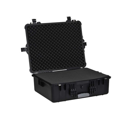 MEIJIA Portable Waterproof Protective Hard Case, Camera Case with Customizable Fit Foam Inserted,Fit Use of Drones,Camera,Equipments, Elegant Black (24.25"X19.43"X8.68")