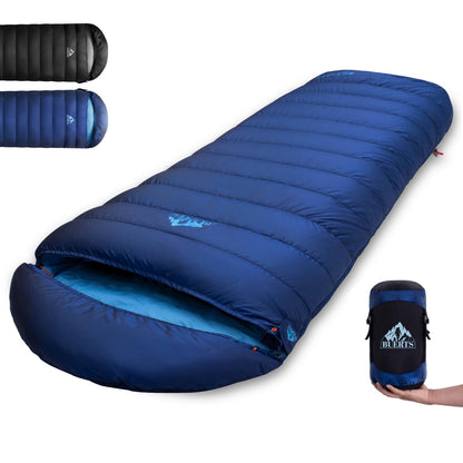 BUERTS Lightweight Sleeping Bag for Adults.21 to -4°F.Weighs only 3.8lb. Down Sleeping Bag for Hiking, Camping, Mountaineering, Adventure and Backpacking.