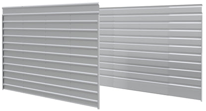 Arrow 20' x 9' Two-Sided Carport Enclosure Wall Kit for 7' or 9' Carports, Heavy-Duty Galvanized Steel Carport Enclosure Panel, 2 Walls, Eggshell