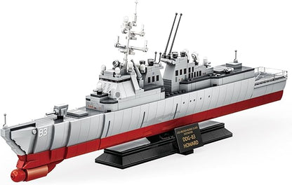 Navy Destroyer Building Set A Gift Compatible with Lego Sets for Boys 8-14 &amp Adults Perfect for Military Enthusiasts and Builders Alike (600pcs)
