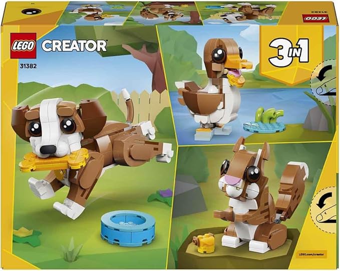 LEGO Creator Play Together! 31382 Prank Dog Toy Birthday Present Blocks Girls Boys Children 8 Years Old 9 Years Old 10 Years Old Elementary School Students Animals Pretend Play Pretend