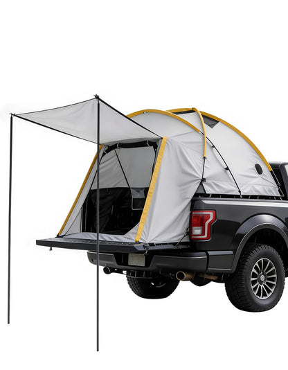 Truck Bed Tent with Awning Pickup Truck Tent for 8.2 ft Bed Waterproof PU3000 Oxford Camping Tent Portable Truck Camper for Chevy Silverado Ram GMC