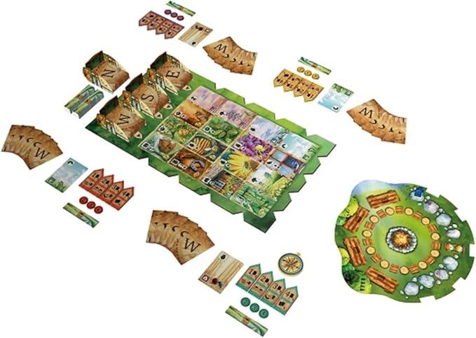 Meadow Board Game - Nature Observing Drafting and Set Collection Game Strategic Exploration Fun Family Game for Kids &amp Adults Ages 10+ 1-4 Players 60-90 Minute Playtime Made by Rebel Studio