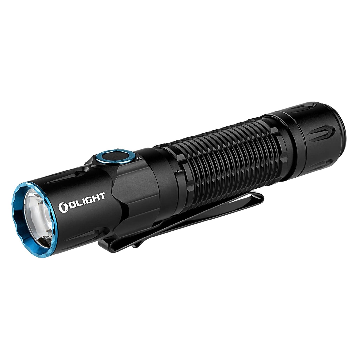 OLIGHT Warrior 3S 2300 Lumens Rechargeable Tactical Flashlight, Compact Dual-Switches LED Bright Light with Proximity Sensor, Powered by Customized Battery for Emergency and Searching (Black)