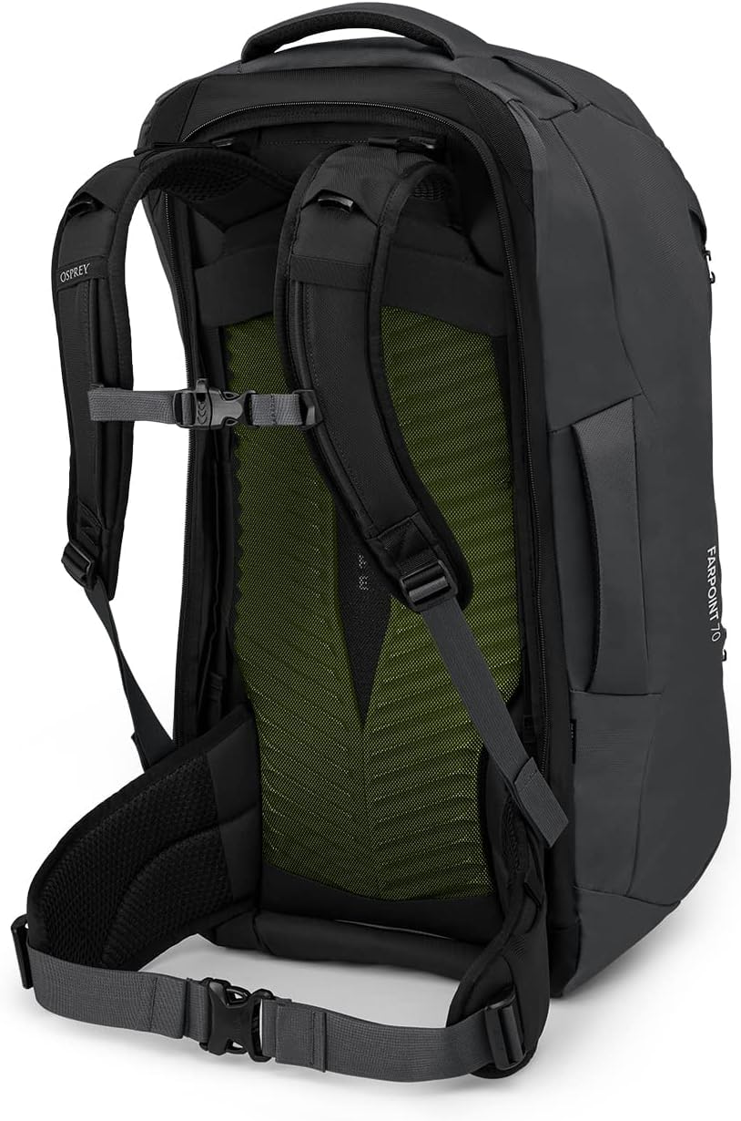 Osprey Farpoint 70L Men's Travel Backpack, Tunnel Vision Grey