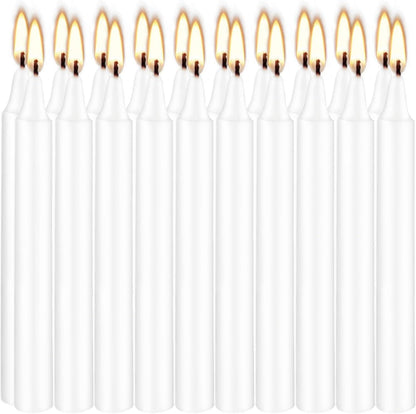 Howemon White Candles Set of 40, 4" White Spell & Chime Candles, Unscented Mini Taper Candle for Witchcraft, Wiccan Altar, Magic Tools, Rituals, Prayer, Meditation and Christmas Party Decoration