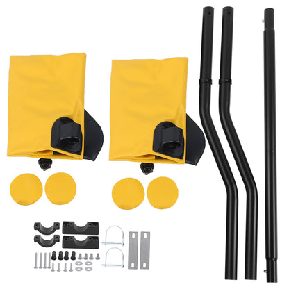 ZAWELIYO PVC Inflatable Kayak ger Portable Kayak Stabilizers Balancing Canoe ger Kitwith Sidekick Arms Rod Balancing Boat Accessory (Yellow)