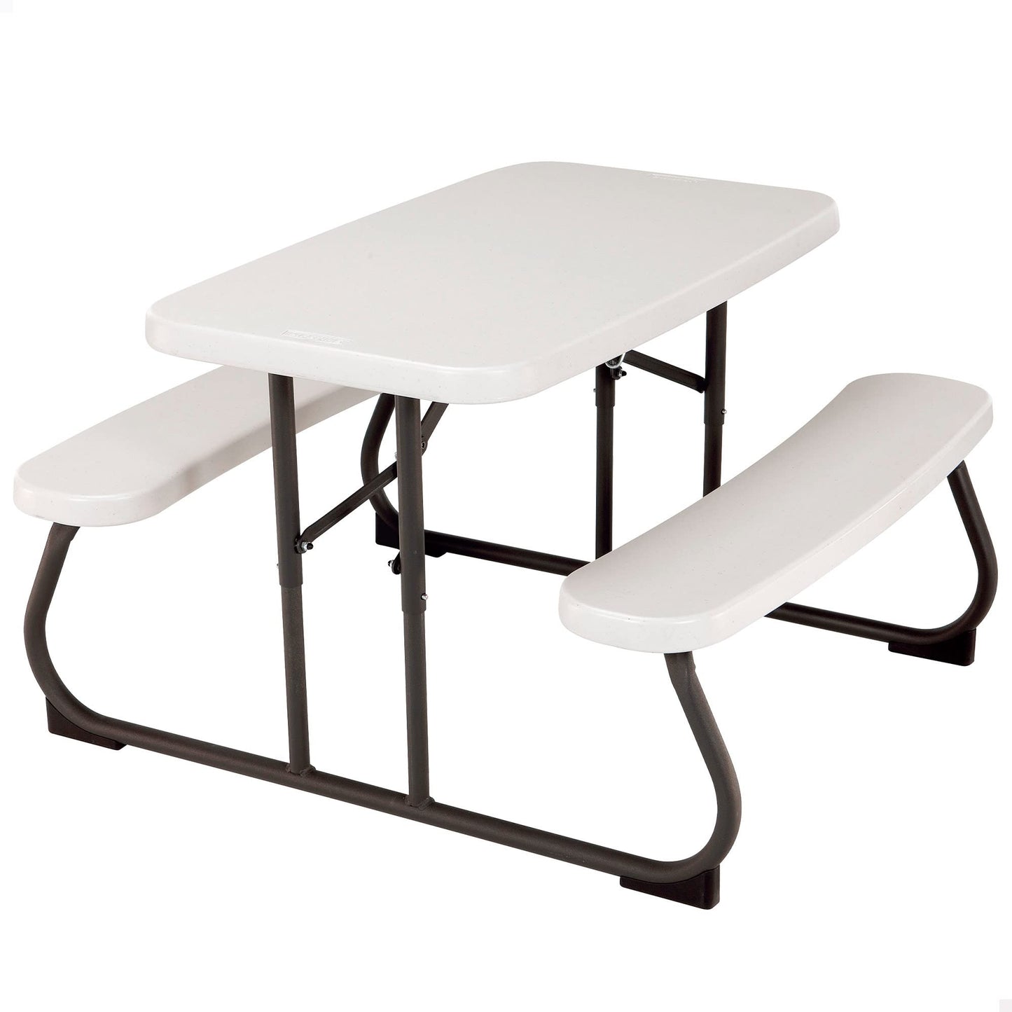 Lifetime 280094 Kid's Picnic Table, Size 1, Almond & 80425 Kids Folding Table, Almond, 24”