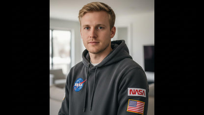 6 pcs Set NASA Astronaut Patches USA Flag Space Shuttle Iron On/Sew On for Jacket, Backpack, Cap - Embroidered Appliques