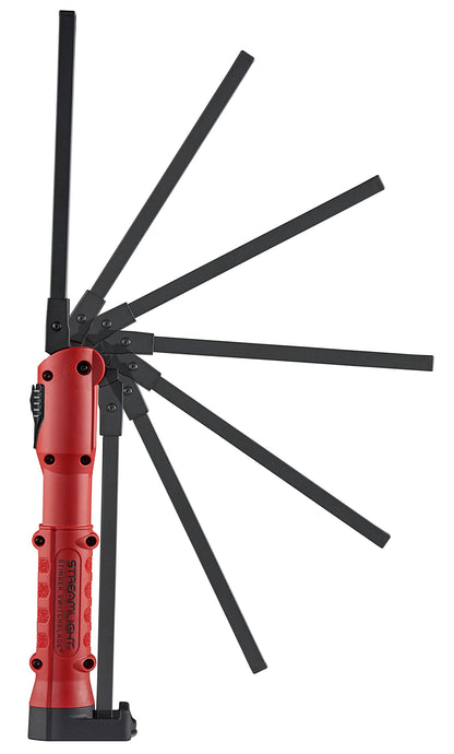 Streamlight 76801 Stinger Switchblade 800-Lumen Rechargeable Compact Multi-Function LED Work Light with Color-Rite Technology and AC Charger, Red