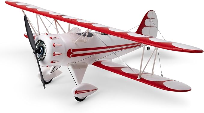 E-flite RC Airplane UMX WACO White BNF Basic Transmitter Battery and Charger Not Included with AS3X &amp Safe EFLU53550