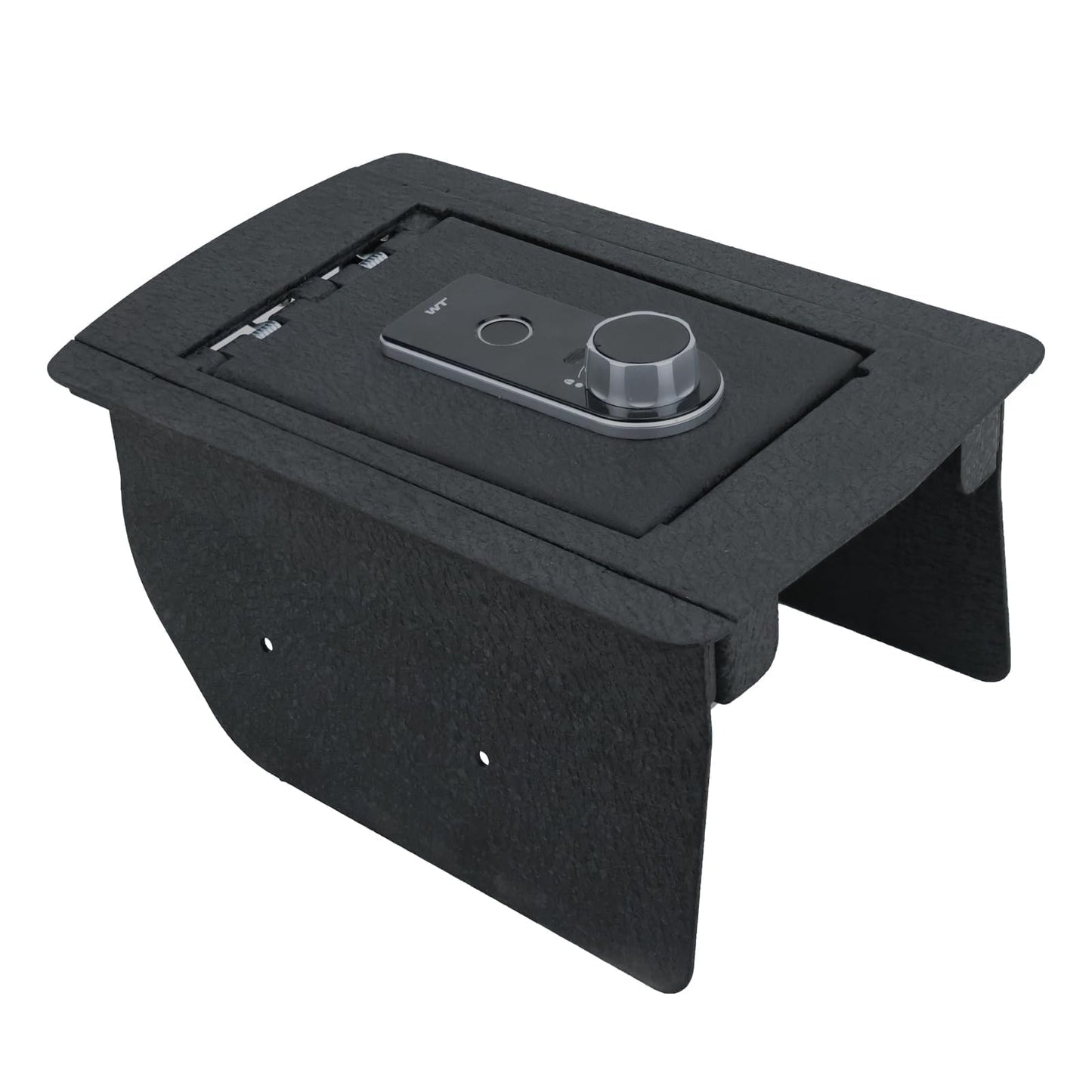 TUOJUE Center Console Safe, Gun Safe Vault Lock Box Compatible with Jeep Grand Cherokee without CD Player 2011-2022, Fingerprint Lock with Key.