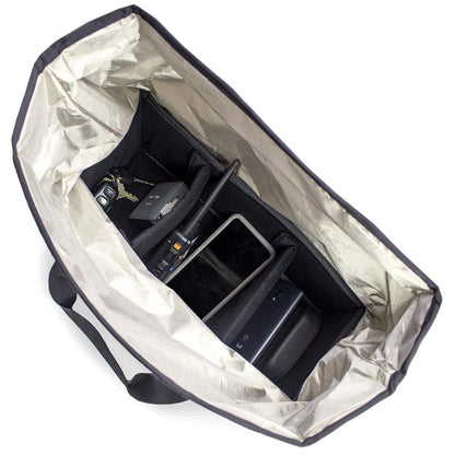 Mission Darkness Padded Utility Faraday Bag // Tactical Gear Bag with MOLLE Webbing and RF Signal Blocking Liner // Shields Delicate Electronics (Night Vision Goggles, Scopes, Cameras, Optics, Phones)