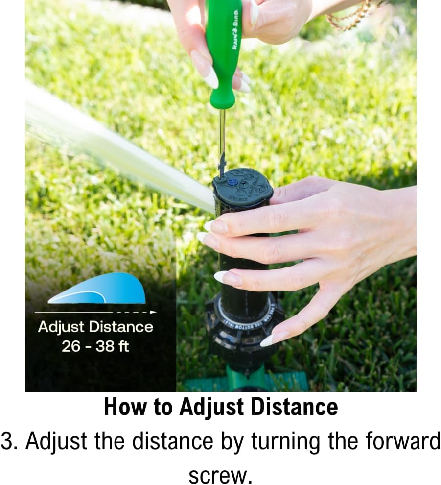 Rain Bird 42SASPG Gear Drive Rotor Sprinkler - Adjustable 40°-360° Pattern, 26'-38' Spray Distance