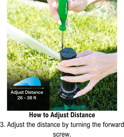 Rain Bird 42SASPG Gear Drive Rotor Sprinkler - Adjustable 40°-360° Pattern, 26'-38' Spray Distance