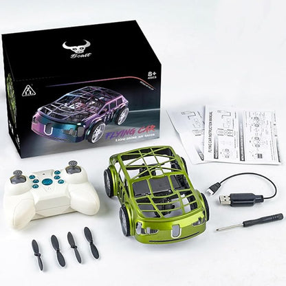 SG900PRO 2-in-1 Air-Ground Dual-Mode Remote Control Flying Car 2.4G RC Drone Car with Colorful LED Lights 2 Batteries Electric Mini RC Racing Cars for Adults Toy Gift -RTR