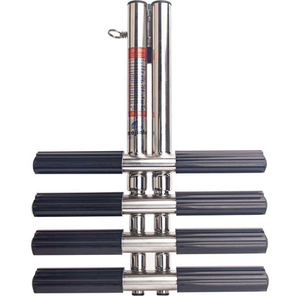 Mojiate 4-Step Stainless Steel Dive Ladder - Heavy Duty Telescoping Boat Ladder for Marine, Yacht, RV & Camper