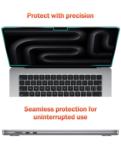F FORITO 2-Pack Anti Blue Light Matte Laptop Screen Protector Compatible with 2024-2021 MacBook Pro 16 inch M4 M3 M2 M1 Pro/Max, Eye Protection Anti Glare Computer Screen Cover
