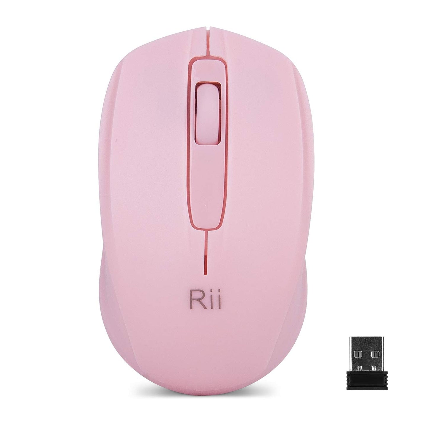 Rii Wireless Mouse, 2.4G Portable Computer Mice for PC, Laptop, Windows,Office Included Wireless USB dongle (Black)