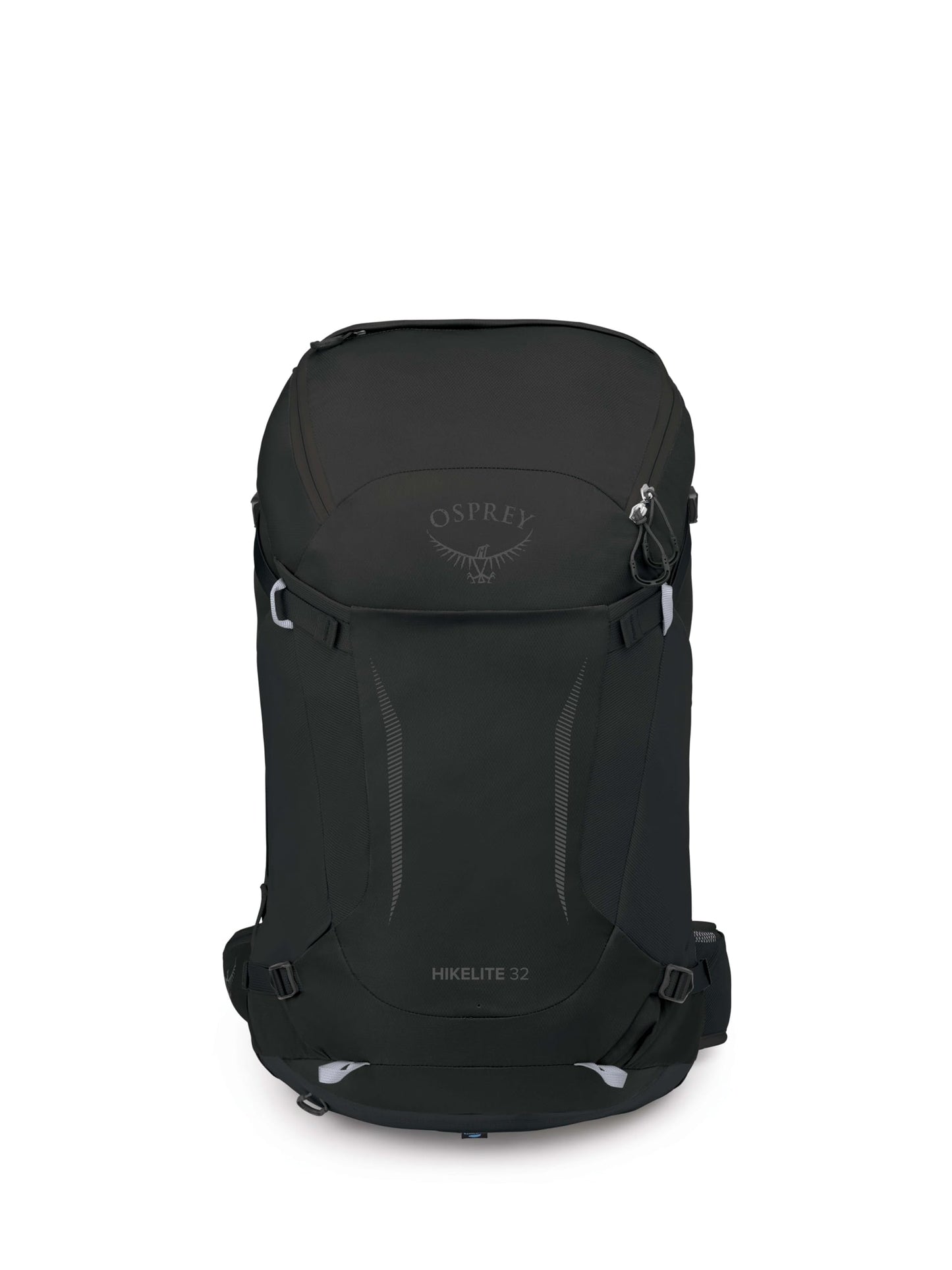 Osprey Hikelite 32L Lightweight Hiking Backpack - Durable Travel Daypack with Rain Cover for Men and Women, Black, M/L