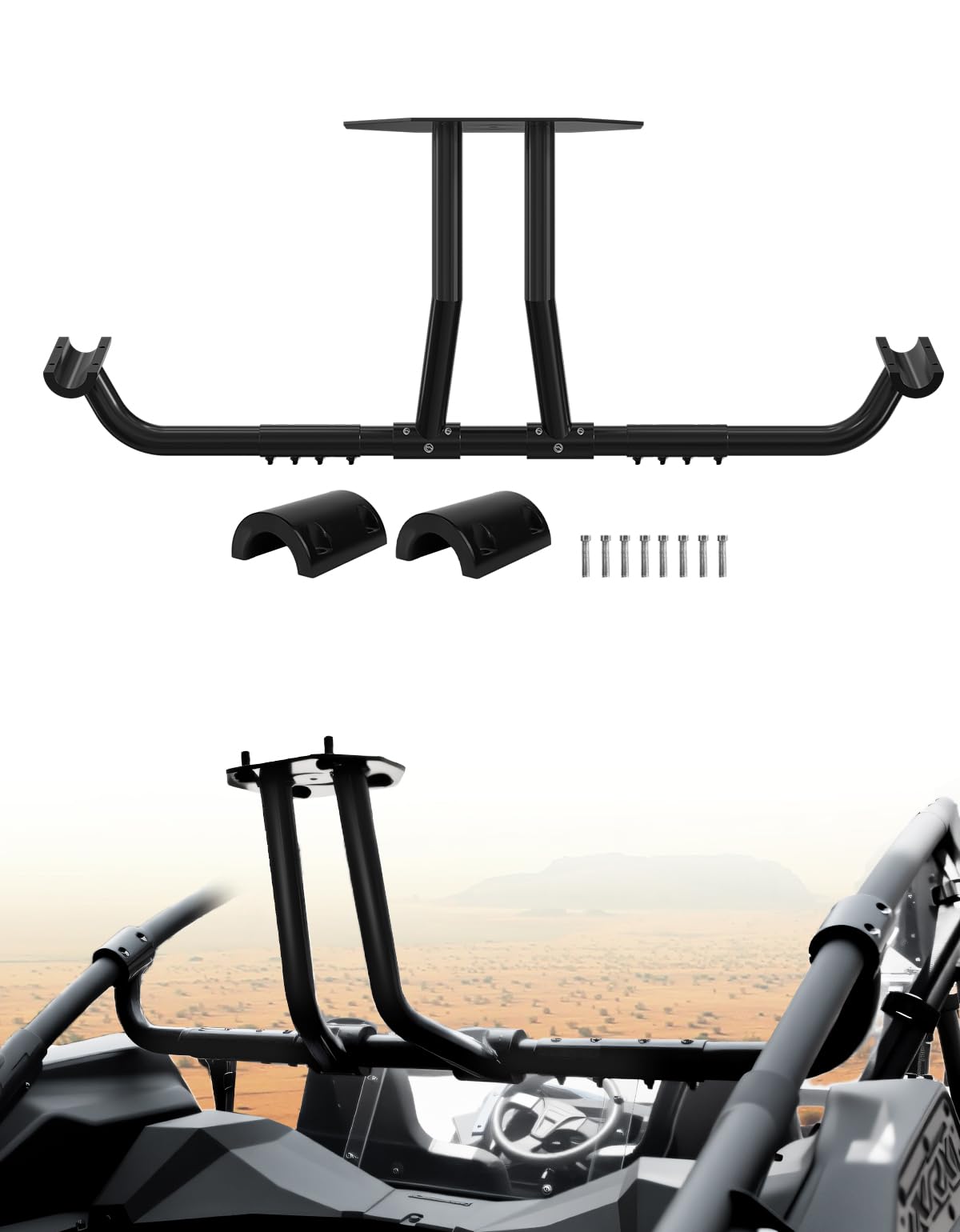 XATVXUTV Spare Tire Carrier for Kawasaki Teryx KRX 1000, Spare Tires Holder Rack Mount for Kawasaki Teryx KRX 1000 2020-2025 Accessories, Fits Up to 37" Tire, Powder-Coated Steel