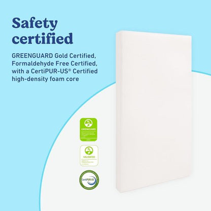 Graco Premium Crib & Toddler Mattress - GREENGUARD Gold Certified, Waterproof, Machine Washable Cover, Fits Standard Cribs & Toddler Beds