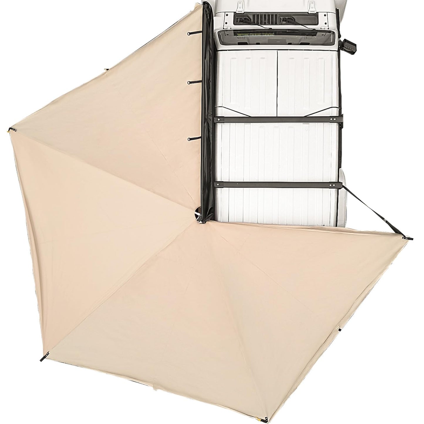 JOYTUTUS 270 Awning - 125 SQ. FT Freestanding All-Weather Side Canopy, Vehicle Awning UV50+, Waterproof PU10000mm, Adjustable for SUV/Truck/Van Driver Side, Wind Resistant