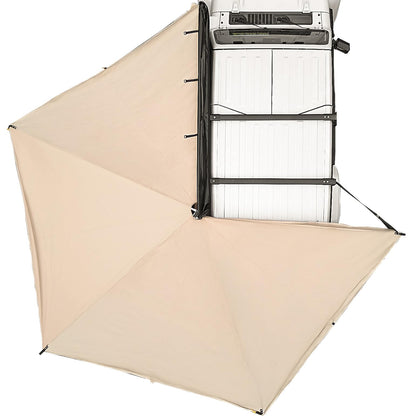JOYTUTUS 270 Awning - 125 SQ. FT Freestanding All-Weather Side Canopy, Vehicle Awning UV50+, Waterproof PU10000mm, Adjustable for SUV/Truck/Van Driver Side, Wind Resistant