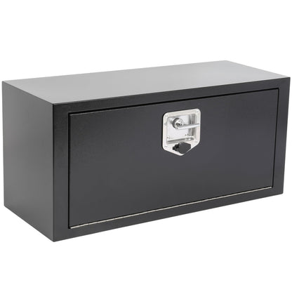 SCITOO 30" Iron Truck Bed Tool Box,Heavy Duty Crossover Storage for Most Full Size Pickups,Lockable Weatherproof Chest,Fits 30" WX14 DX14 H Truck Beds,Easy Access to Load and Unload