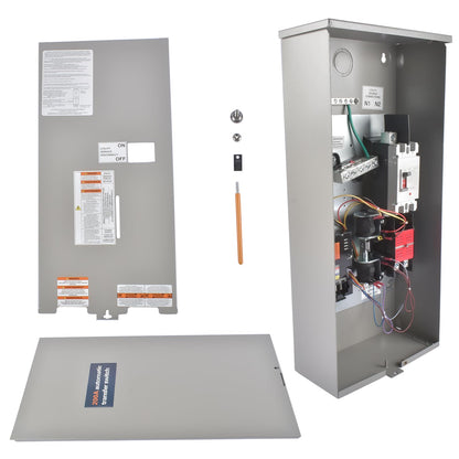 200 Amp Single Phase Generator Automatic Transfer Switch Compatible with Generac RXSW200A3, 120/240V, NEMA 3R Aluminum Enclosure, Indoor/Outdoor Use, Power Management Compatible