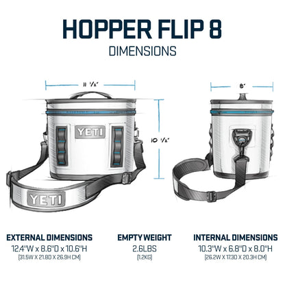 YETI Hopper Flip 8 Portable Cooler, Firefly Yellow
