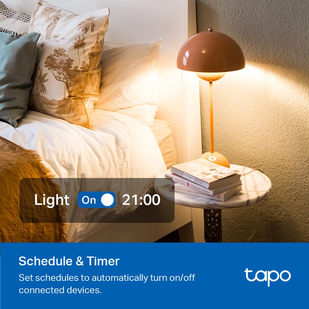 TP-Link Tapo Smart Plug Outlet Extender, Surge Protector, 18W Fast Charging, 3 Individual Smart Outlets, 1x USB-C & 2X USB-A, Smart Night Light, Works w/Apple HomeKit, Alexa & Google Home, Tapo P306