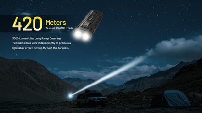 Nitecore EDC37 8000 Lumen USB Rechargeable Slim Body LED Flashlight EdisonBright Brand Charging Adapter