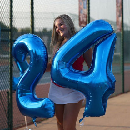 Navy Blue Number 29 Balloon 40 inch, 29 Number Balloons, 29th Navy Blue Birthday Decorations, 29 Year Old Women Men Blue Party Supplies