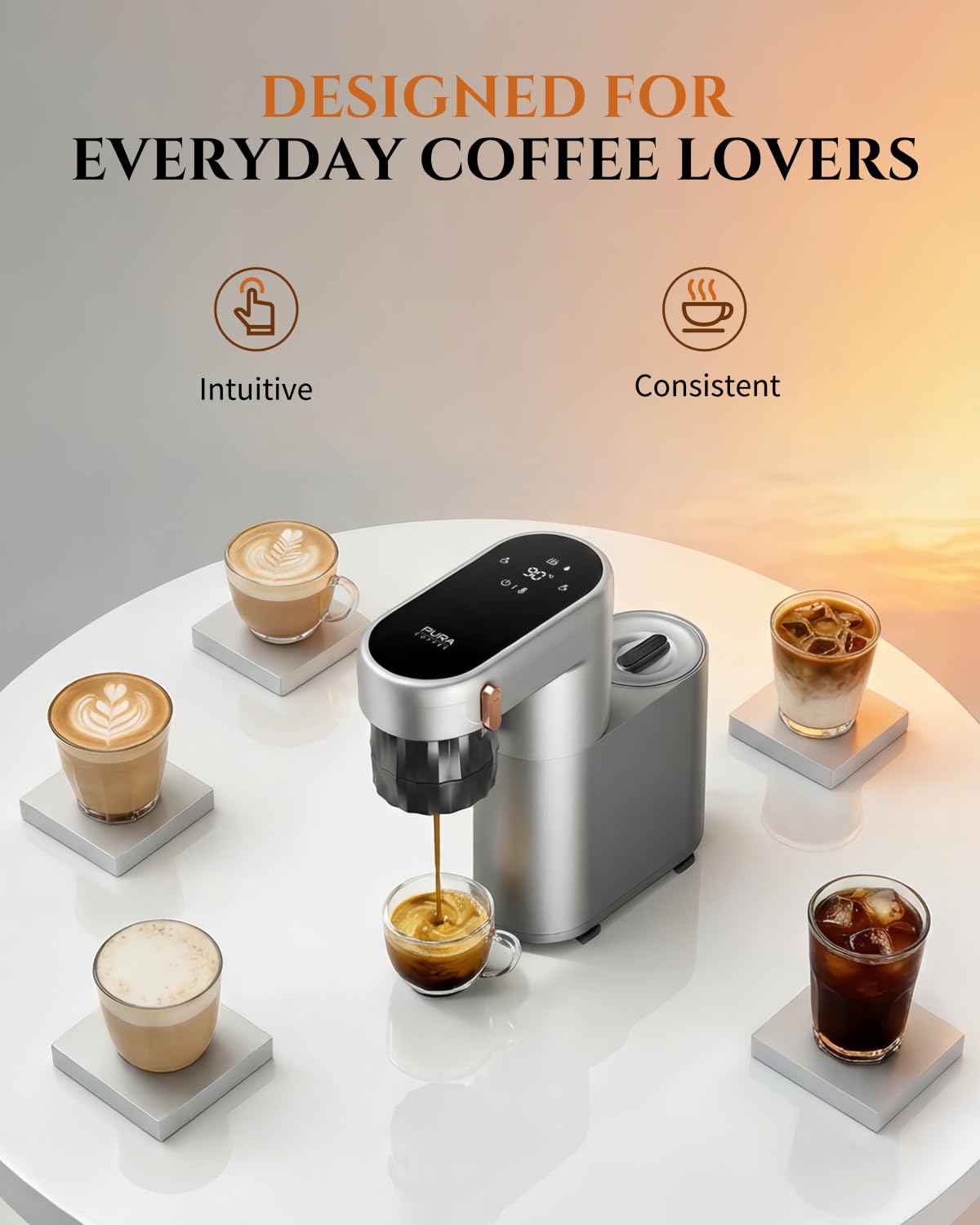 C1 Pro Compact Mini Espresso Machine with NS Capsule & Ground Coffee, Rechargeable Portable Espresso Maker, Electric Small Espresso Machine for Travel RV Car Camping Hiking Office Home with Rich Crema