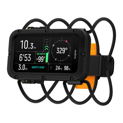 SUUNTO Nautic Dive Computer with Bungee Cord, Bright AMOLED Display, Integrated LED Flashlight, Up to 120H, GPS & Underwater Route Tracking, Wireless Tank Pressure Monitor