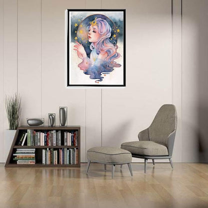 MMAHD 5D DIY Diamond Art Painting Kits for Adults,Flower Feast Girl Full Drill Embroidery Paintings Rhinestone Pasted DIY Painting Cross Stitch Arts Crafts for Home Wall Decor 11.8×15.8Inches