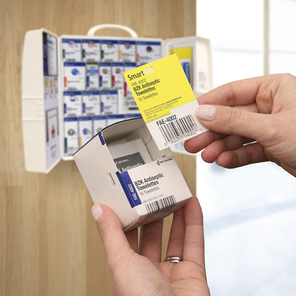 First Aid Only SmartCompliance 50-Person OSHA Compliant First Aid Kit for Business and Office Spaces - Large Plastic Cabinet - Emergency Supplies for Cuts, Bruises, and Scrapes - 245 Pieces