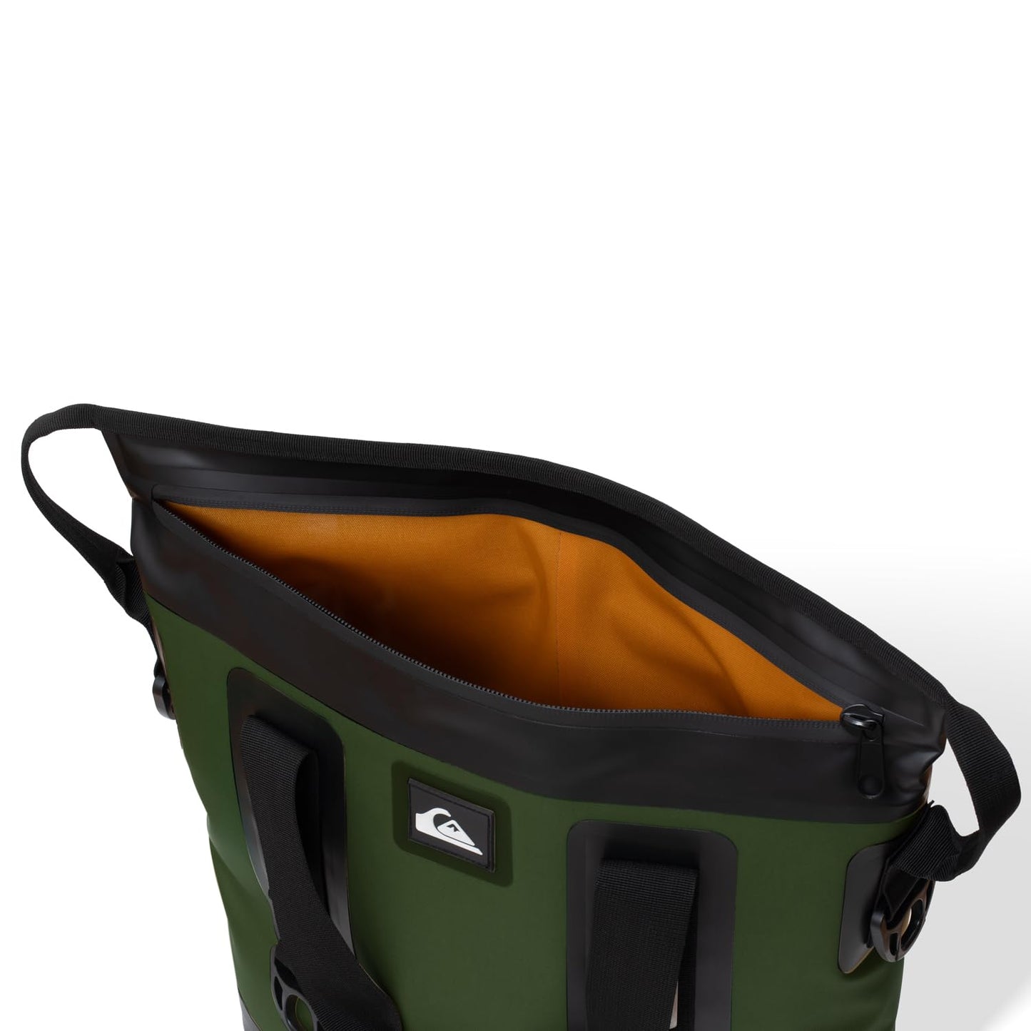 Quiksilver Tote Bag Soft Cooler 20L, Holds 24 Cans, 48 Hour Insulation, Leakproof & Waterproof Design, Heavy Duty TPU, IPX7, Multiple Padded Straps, Bottle Opener (Trekking Green)