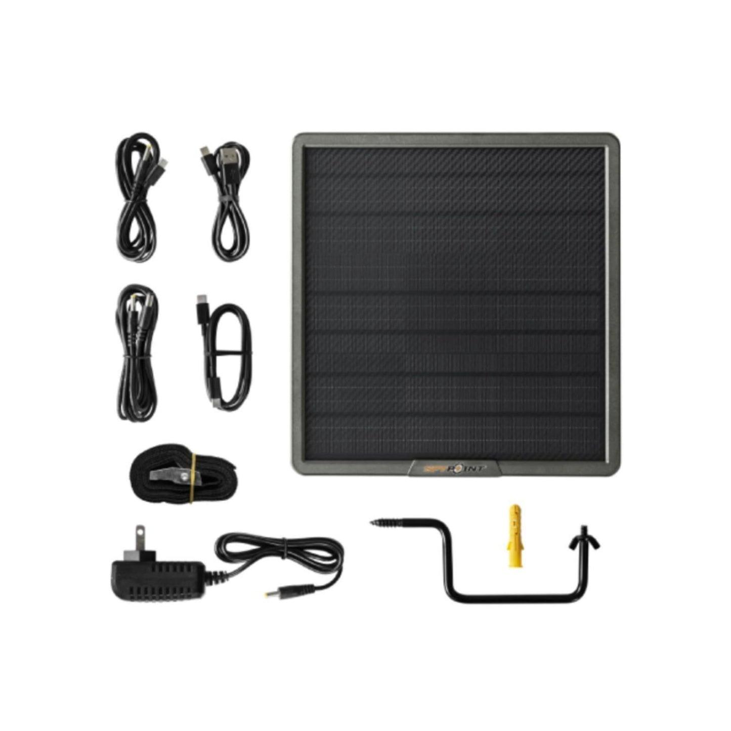 Spypoint Flex-Dark GPS Cellular Trail Camera (2-Pack) Bundle with 2 x 10W Battery 2 x Solar Panel 2 x 32GB SD Card and Card Reader (9 Items)
