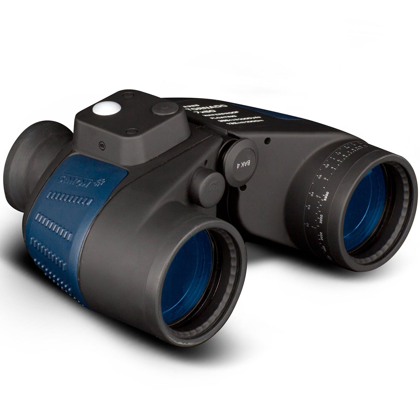 Konus Tornado 7x50mm Binoculars | Rugged Waterproof Multi-Coated Marine Hunting Binoculars w/Compass & Illuminated Reticle