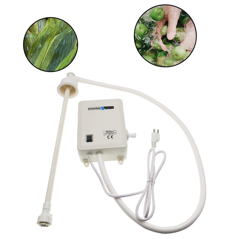 TDRRICH Bottled Water Dispensing Pump System Single-Tube, Drinking Electric Water Pump for 5 Gallon Flow Rate 2L Power 30W Pressure Value 60PSI for Homes Offices Bars Restaurants