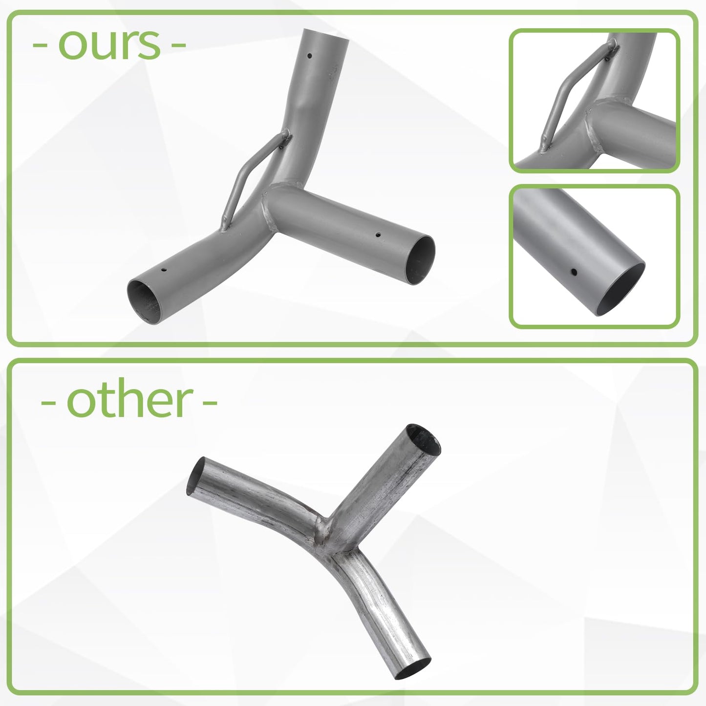 ICITYWALL 8 Leg Carport Kits，High Peak Canopy Fitting Kit with 1-3/8" ID, Galvanized Steel Carport Connectors, shed Frame kit DIY Project